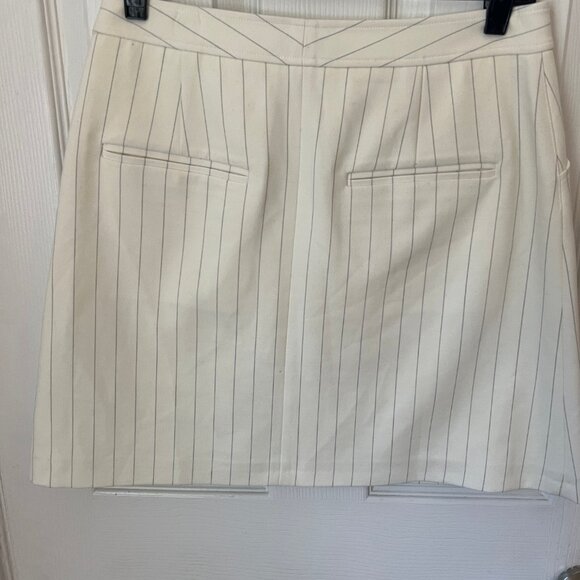 Club Monaco Striped Suiting Mini Skirt - Picture 6 of 6